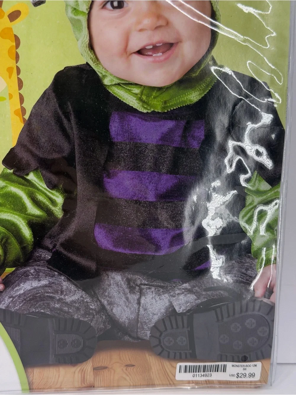 SPIRIT MONSTER BOO FRANKENSTEIN BABY INFANT COSTUME 12-18 MONTHS HALLOWEEN